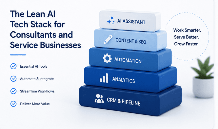 The Lean AI Tech Stack for Consultants and Service Businesses